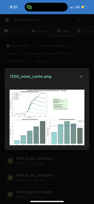 MobileVibe mobile interface showing file browser with image preview